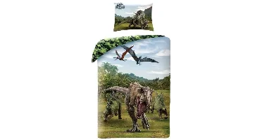 Jurassic World Dekbedovertrek Camo 140 x 200 cm - Katoen - 70 x 90 cm