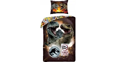 Jurassic World Dekbedovertrek Dominion 140 x 200 cm - Katoen - 70 x 90 cm