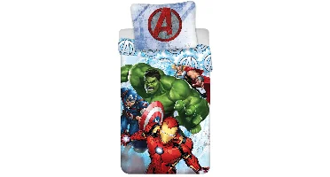 Marvel Avengers Dekbedovertrek Heroes - 140 x 200 cm - 70 x 90 cm