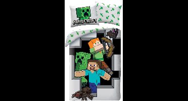 Minecraft Dekbedovertrek Sword - 140 x 200 cm - Katoen (70 x 90 cm)