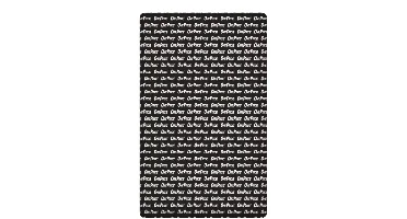 One Piece hoeslaken 90 x 200 cm zwart/wit