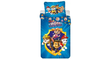 PAW Patrol Dekbedovertrek Hero's Work Together 140 x 200 cm - 65 x 65 cm