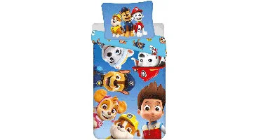 Paw Patrol dekbedovertrek Happy 140 x 200 cm - 70 x 90 cm - polyester
