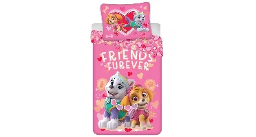 Paw Patrol dekbedovertrek roze 140 x 200 cm - 70 x 90 cm - katoen