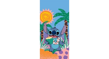Stitch strandlaken aloha party 70 x 140 cm Katoen