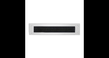 Tochtwering rechthoek chroom