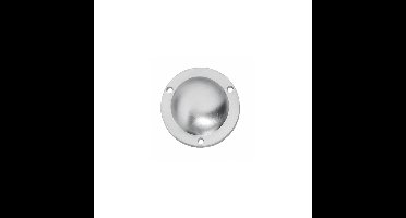 Afdekplaatje tbv voordeurknop chroom mat