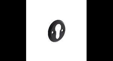 Rozet PC schroefgat mat zwart