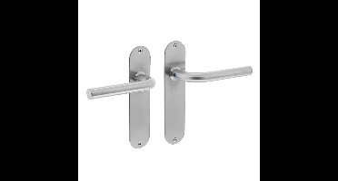 Deurkr.Recht ø16 mm slank schild blind rvs ge