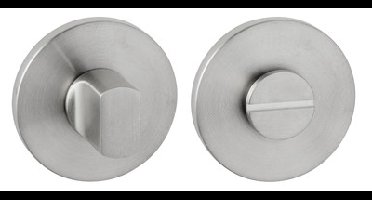 WC-sluiting 8mm stift ZN Ø52x5mm rvs mat
