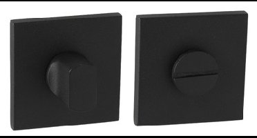 WC-sluiting 8mm stift ZN 52x52x5mm zwart