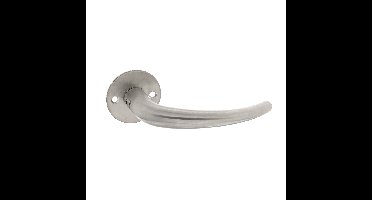 P+E Gatdeel deurkruk Sabel op ronde rozet 8mm