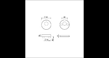 VHB ROZET ROND RC 22.5 816125