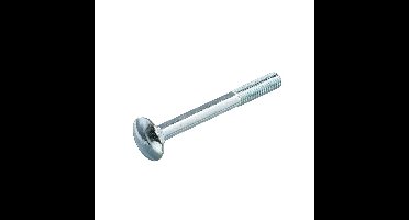 Slotbout 4.6 vz M12x140mm met moer DIN603/555