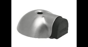 Deurbuffer vloermontage ø63x24mm rvs mat