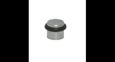 Deurbuffer vloermontage ø31x25mm rvs mat