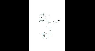 Knop vlak gekropt ovaal rozet rvs mat excl. stift