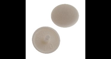 Afdekkap met stift 12mm wit