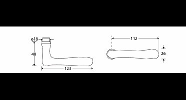 Deurkruk Linea XL MGC