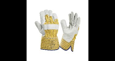 Handschoen1 014W-10 boxleder geel met kap 10cm