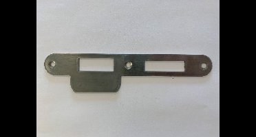 4tecx Sluitplaat RVS tbv veiligheidsslot 139 steekmaat pc 72mm sluitplaat rond draairichting links