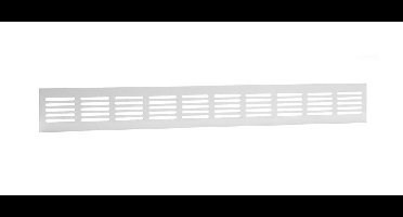 Ventilatiestrip alu wit RAL9010 60x500mm