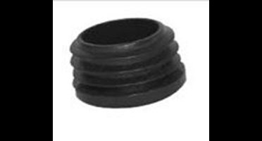 Insteekdop rond zwart 16x1.0x2.0mm