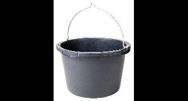 Speciekuip Gripline PE zwart met beugel (45ltr)