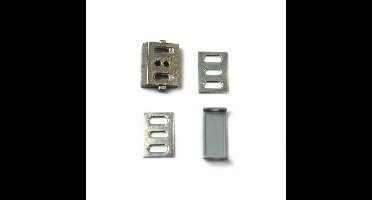 Sluitplaat MS32 rvs tbv panieksluiting