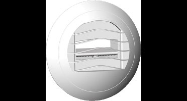 S&P Alize 30 ventilatieventiel, kunststof, wit, rond