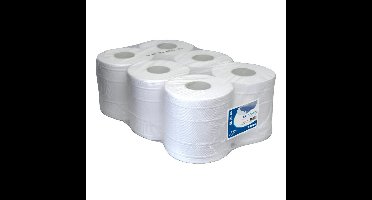 Midirol poetspapier cellulose 2-laags wit br 20cm (160mtr)