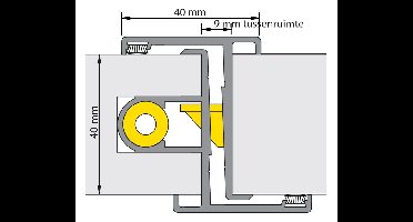 Alprokon Prefab deurnaald 19-1 F1 40mm 600U20 2850mm