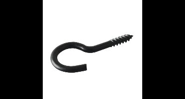 Schroefhaak zwart Deltacoill 3.45x30/50mm