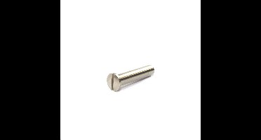 Patenthuls messing vernikkeld M4x15mm met zaagsnede