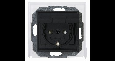 Athenis wandcontactdoos IP44 enkel RA KV antraciet