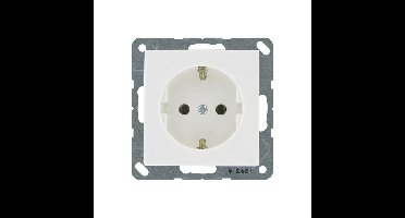 Jung AS500 wandcontactdoos enkel RA wit