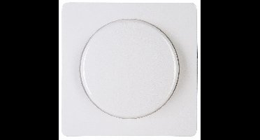 Paris afdekplaat voor druk-draai wisseldimmer arctic wit