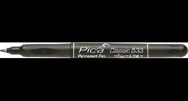 Pica 533/46 permanent pen 0,7mm rond zwart