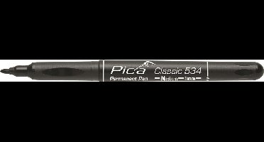 Pica 534/46 permanent pen 1,0mm rond zwart