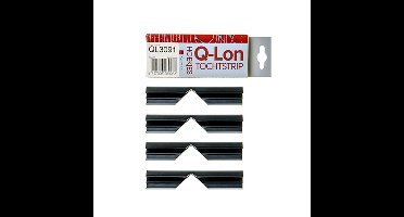 Q-Lon tochtstrip QL3091 zwart 4 hoeken (4x10cm)