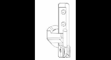 Hoeklager to hout 15/4 v= 9 rs 130kg zilv