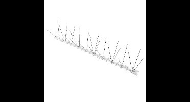 Gevelbescherming anti-duivenstrip 50 cm 4 pins