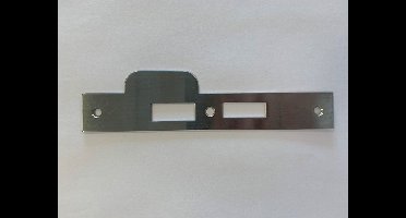 4tecx Sluitplaat RVS tbv veiligheidsslot 119/17T steekmaat pc 55mm sluitplaat vierk. draairichting 2 links
