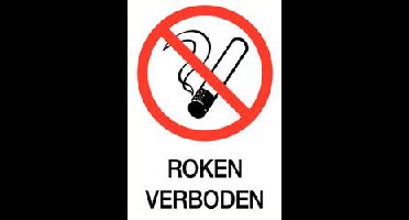 Roken verboden 300x420mm.pvc