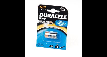 Batterij duracell cr123a 3v