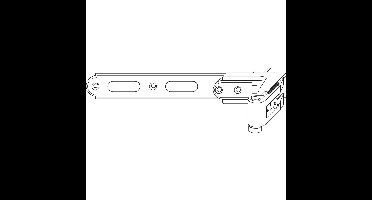 Duimheng gr.1 32-50/18 l=340 z.i. zwart rust