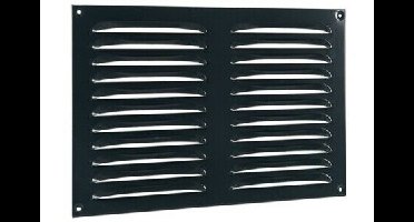 Alu schoepenrooster 320x220mm antraciet