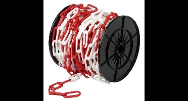 KETTING ROOD/WIT KST 6 MM/25M