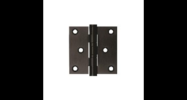 Kogellagersch. 76x76x2.5 mm rechte hoek zwart