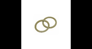 Nylon ring 18mm plat bruin